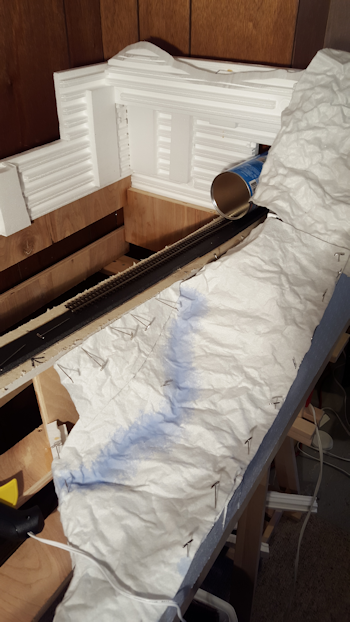 First application of Shaper Sheet over an armature of plywood space-frame and Profile Boards.